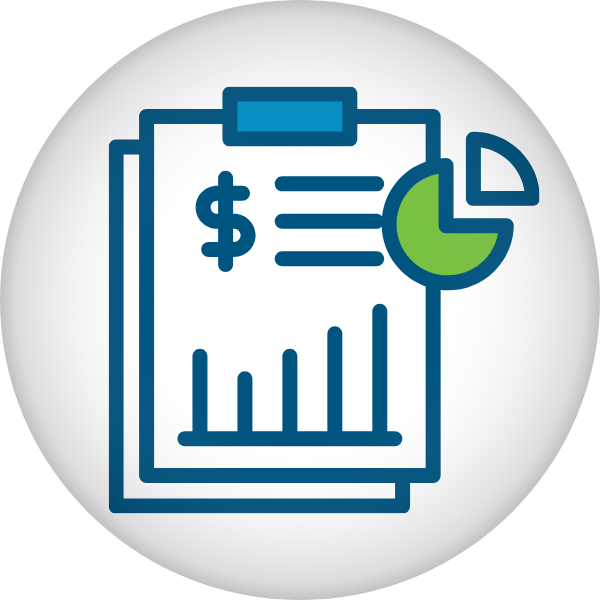 Financial Report-circle